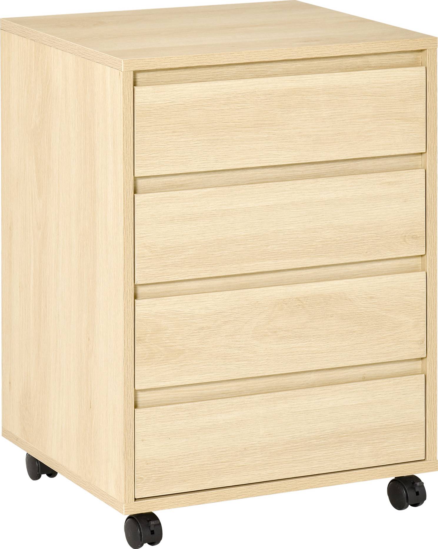 Homcom Four-Drawer Office Filing with Wheels