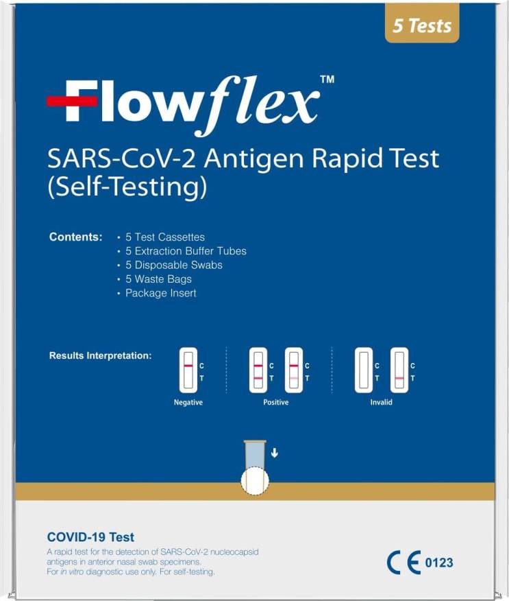 FlowFlex One Step Lateral Flow Test Kit