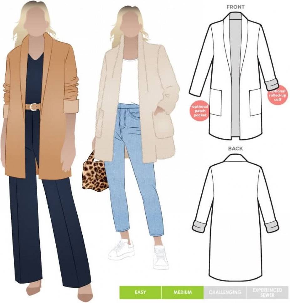 Style Arc Sewing Pattern Loren Jacket