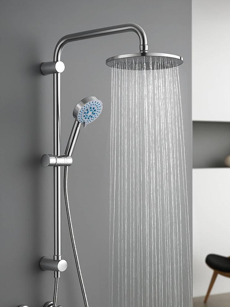 Crown Shower Set Riser Rail Shower Hose