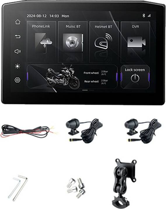 Torribaly Motorcycle 6.25 Inch Wireless Navigation Screen Display