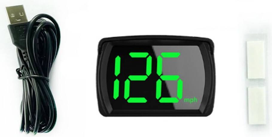 Car HUD Speedometer with LED Display GPS