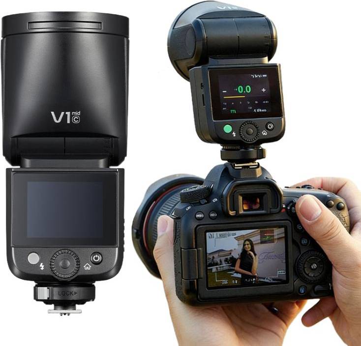 Godox TTL-Blitz V1 Rund Kamerablitz
