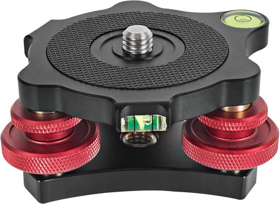 Camera Tripod Leveling Base Adjustable Pan Plate
