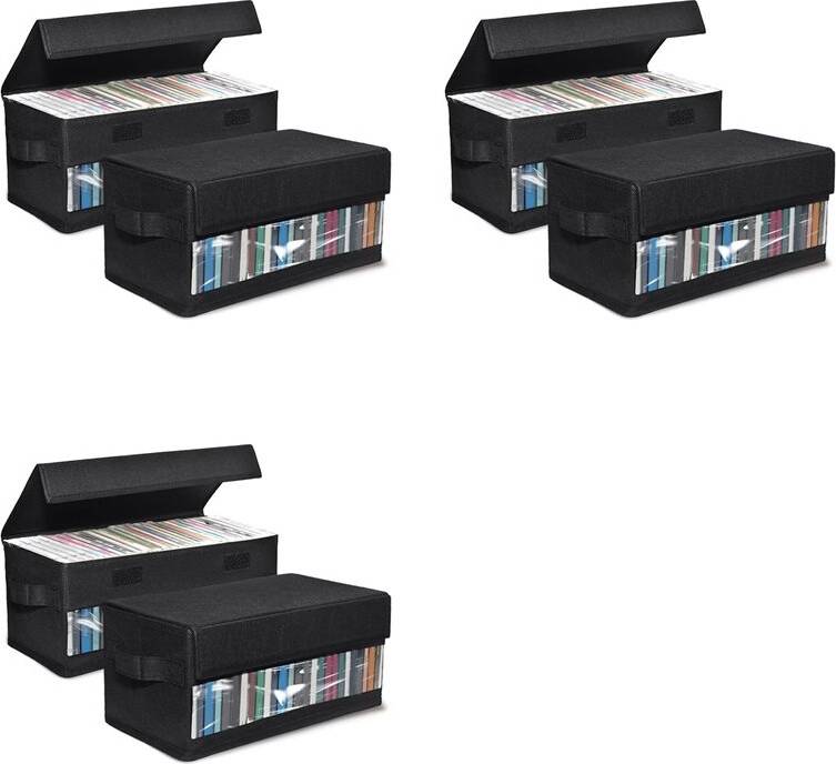 Typecat 6pack CD Storage Boxes Slim Cases