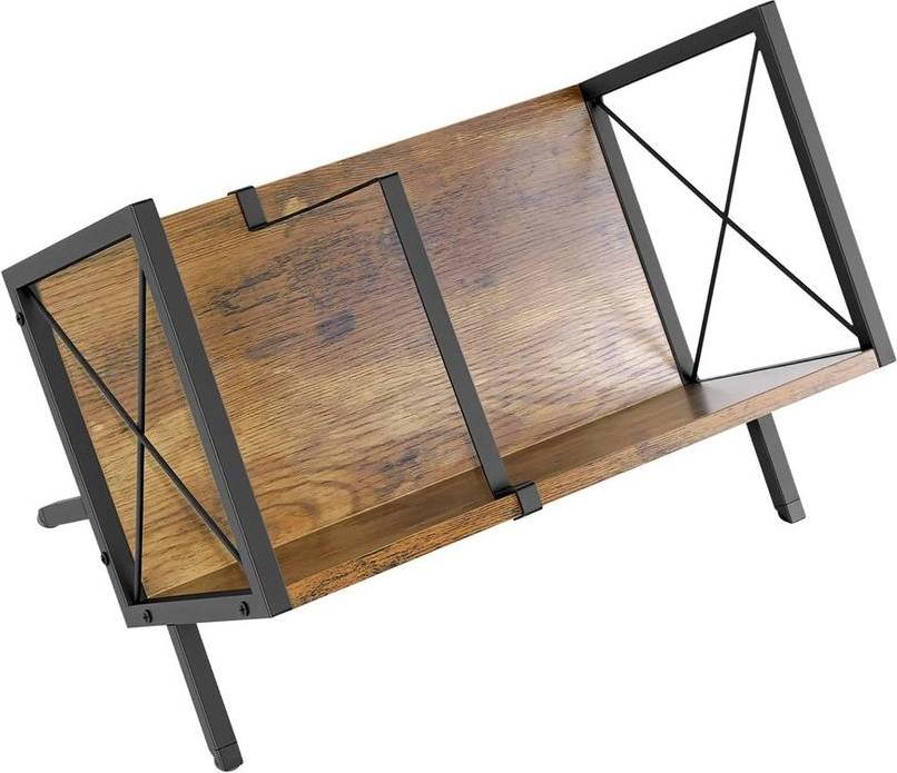 Vinyl Record Storage Rack Holder Brown