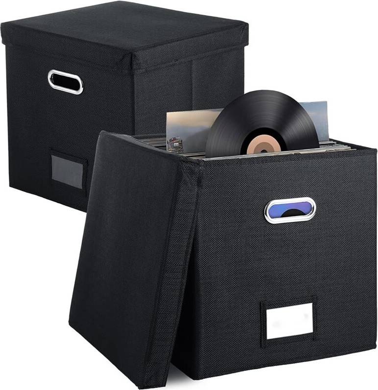 2 Pack Vinyl Record Storage Box