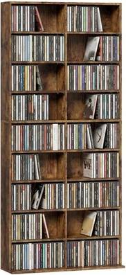 Homcom 640 Cd Storage Unit 18 Compartments