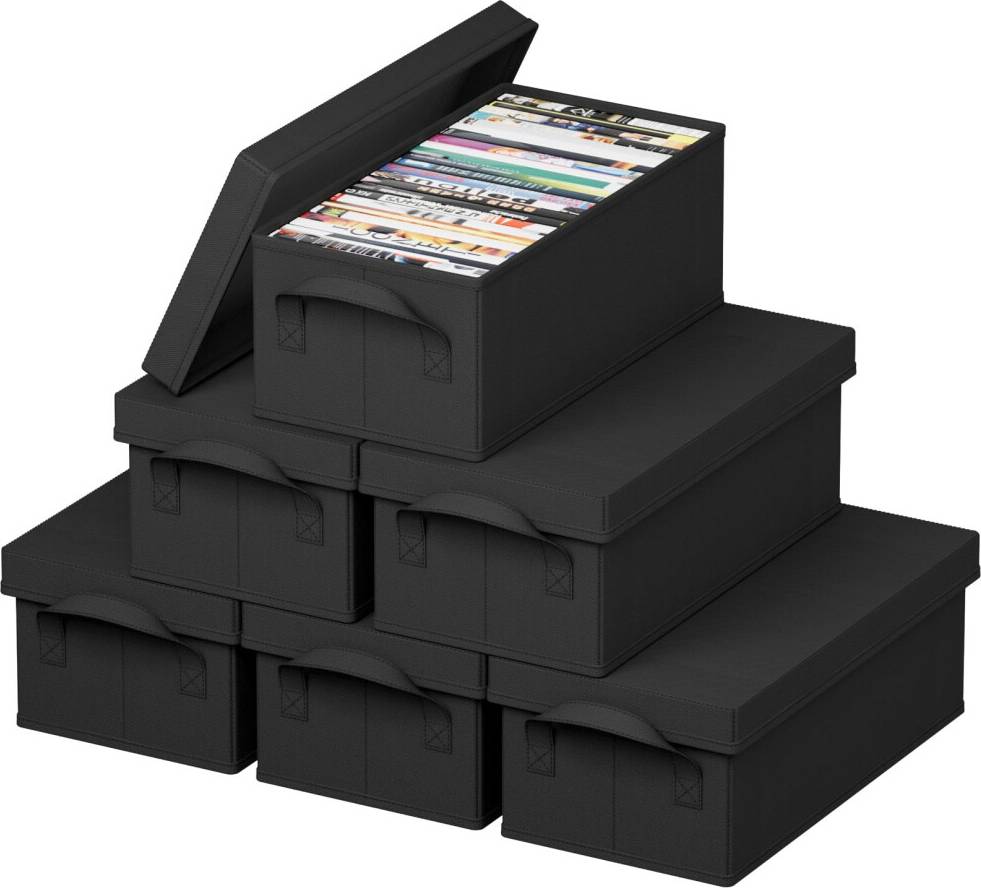Lifewit DVD Storage Boxes with Handles