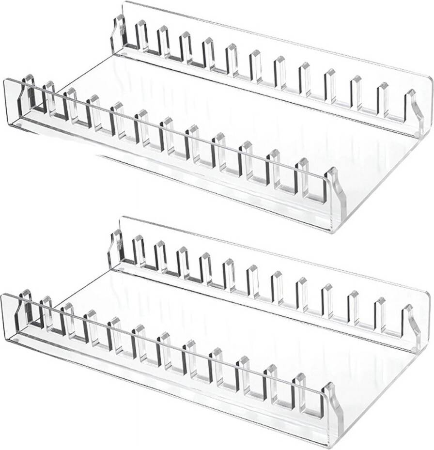 CD Holder Clear Acrylic Display Rack 2 Pack