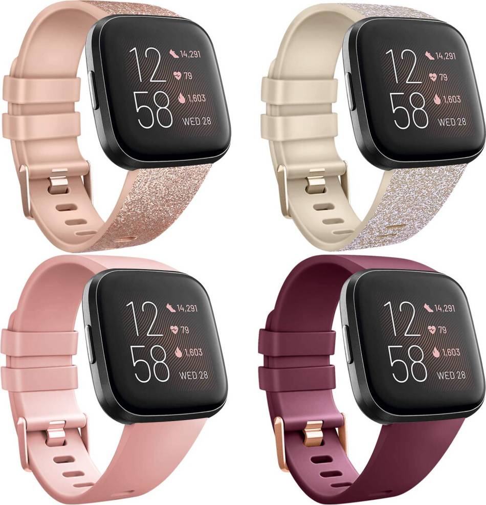 4 Pack Straps Compatible Fitbit Versa