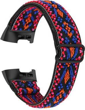 Fitbit Charge 4 Elastic Nylon Pattern Strap