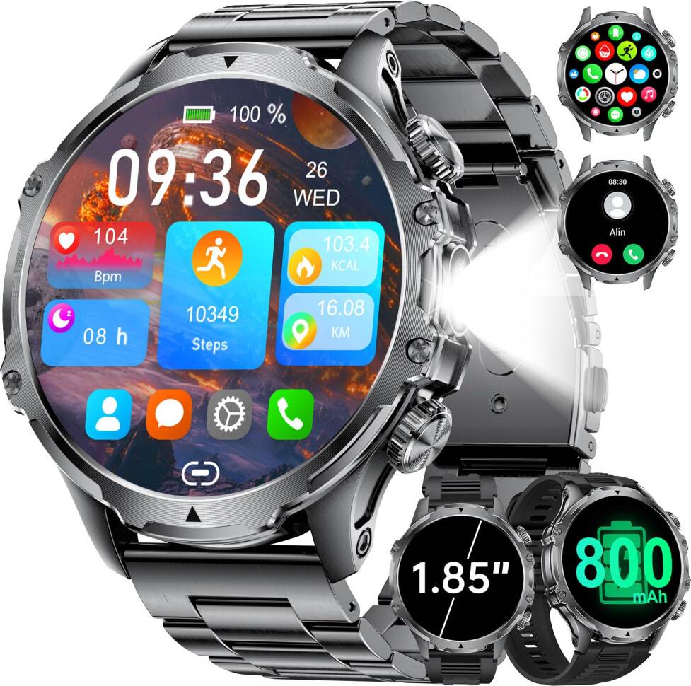 Smart Watch for Men 1.85 Inch Bluetooth Call
