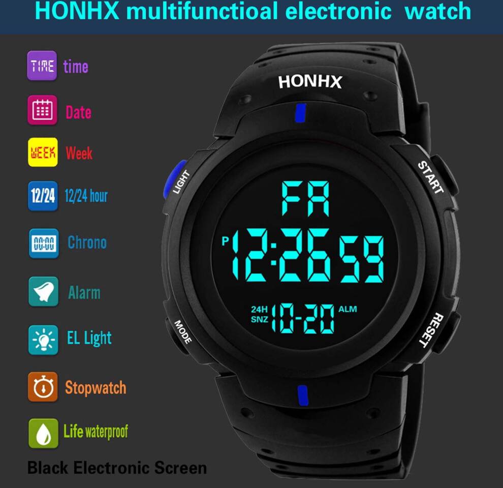 Jacenvly Smart Watch For Men LED Display