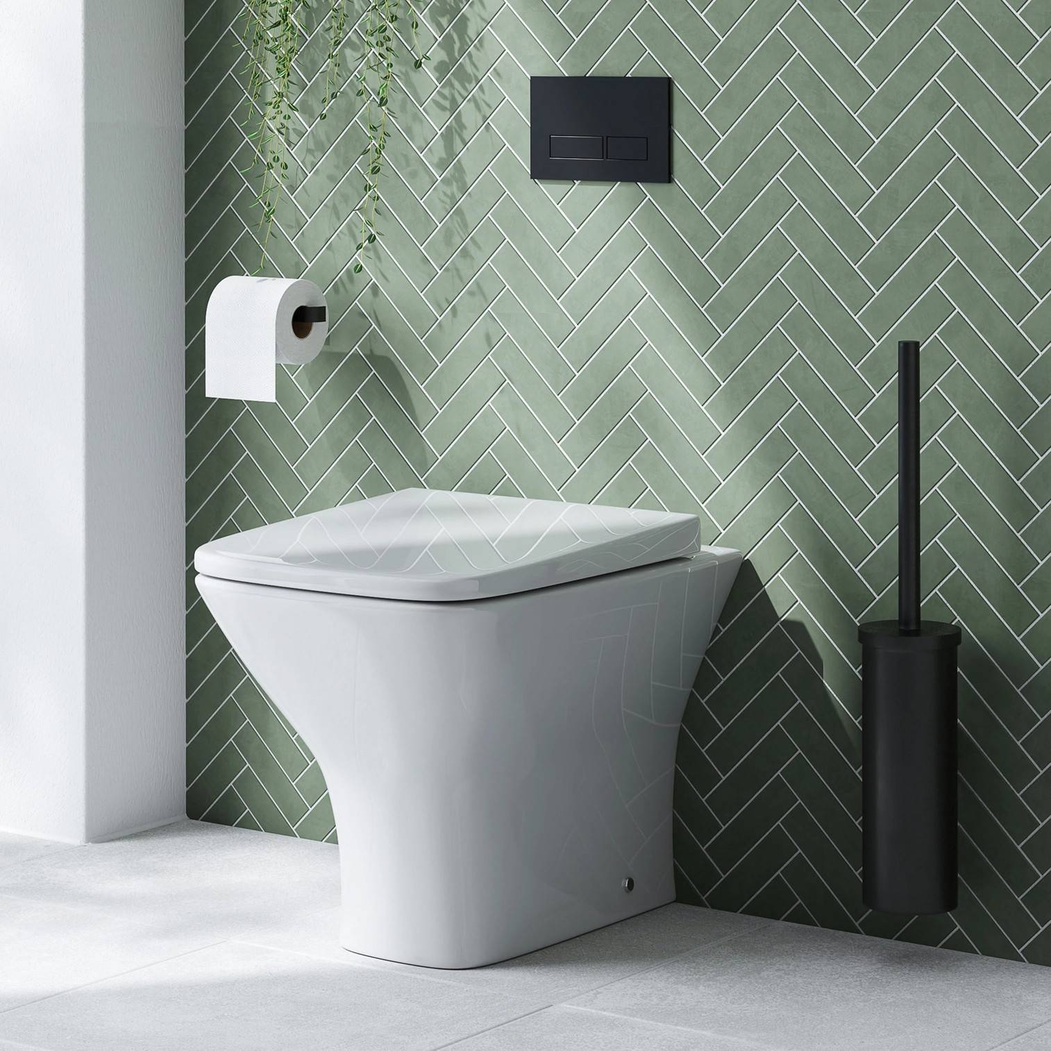 Emily Compact Rimless Back To Wall Toilet