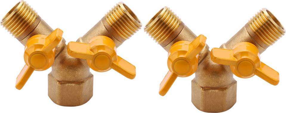 2 Way 1/2 Inch Faucet Adapter Outside