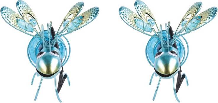 Typecat Solar Iron Insect Statue with LED Fairy Light