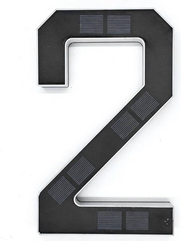 Solar House Numbers LED Illuminated Address Sign
