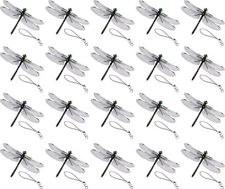 Simulation Dragonfly Insect Model 20pcs