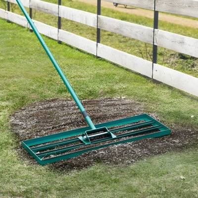 VEVOR Lawn Leveling Rake Heavy Duty 30 x 10 Inch