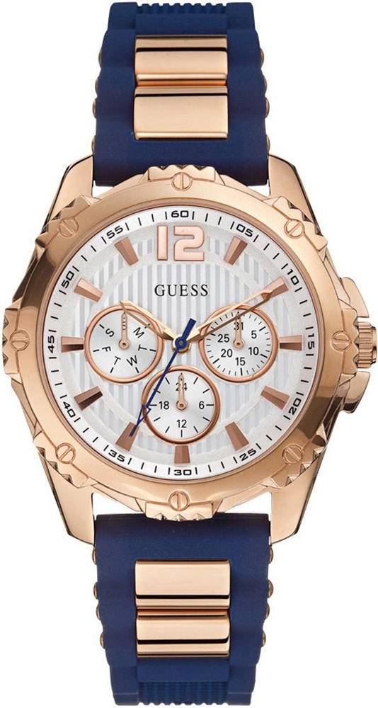 Guess Intrepid 2 Acero Inoxidable Azul Unisex