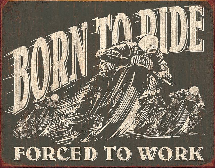 Tin Signs Born To Ride Väggdekor