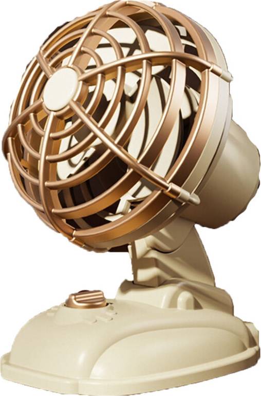 USB Mini Fan Retro Style Portable Cooling Fan
