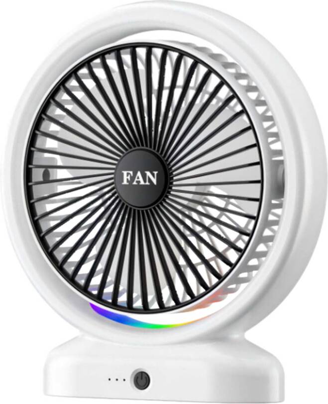 Rechargeable 3-Speed Mini Desktop Fan