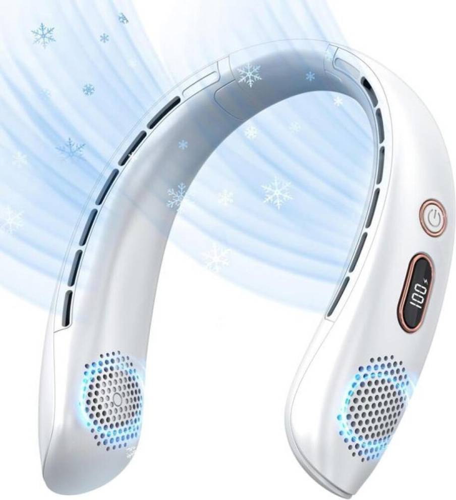 Portable USB Rechargeable Neck Fan