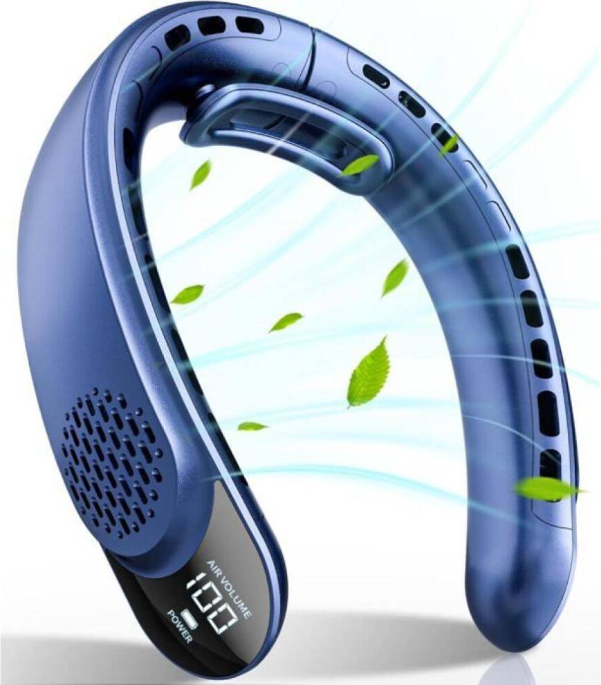 Portable Neck Fan LED Display