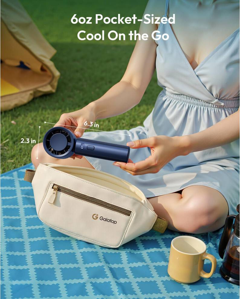 Powerful Rechargeable Handheld Fan