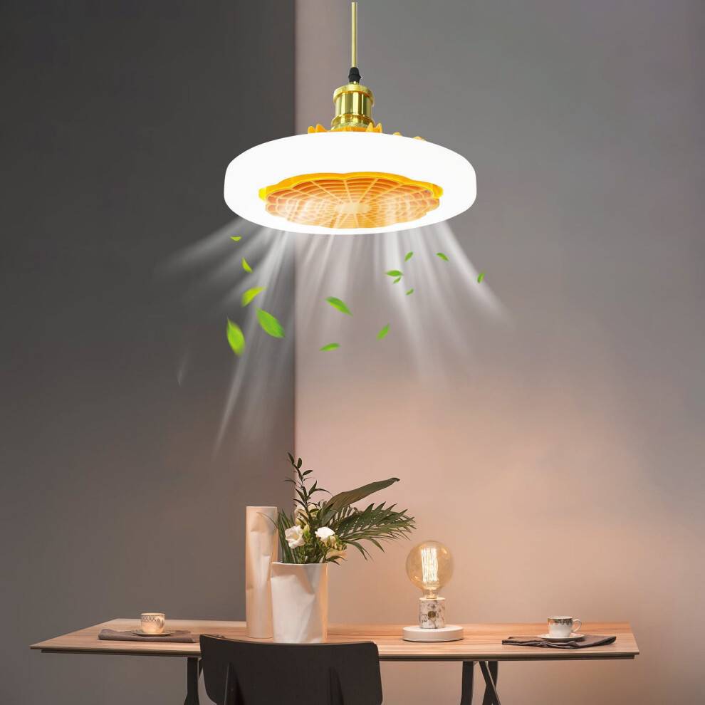 Ceiling Fan with LED Light and Remote Control