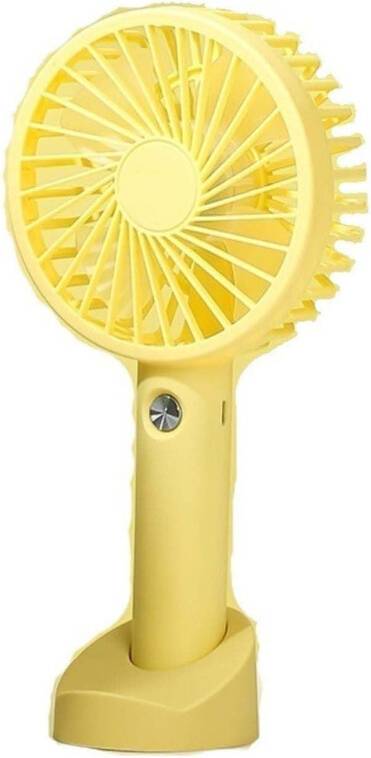 Mini USB Rechargeable Handheld Fan Yellow