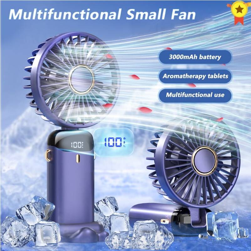 5-Speed Portable Rechargeable Handheld Fan
