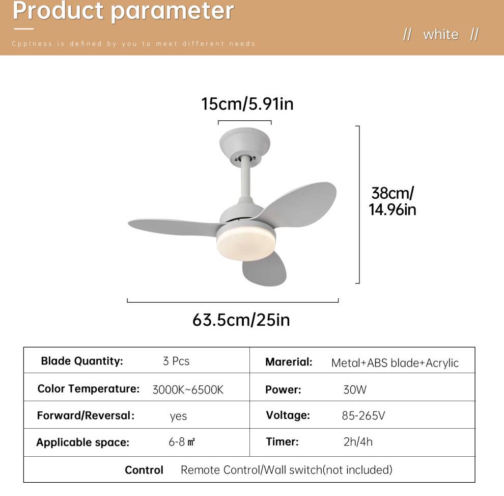 Ceiling Fan With Light 25 42 52 Inch