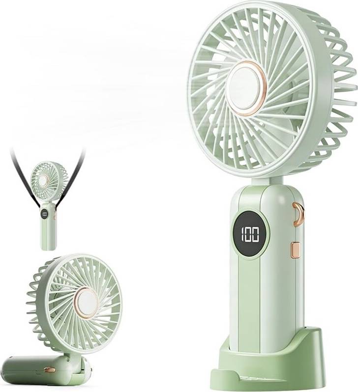 Rechargeable Handheld Mini Fan with LED Display