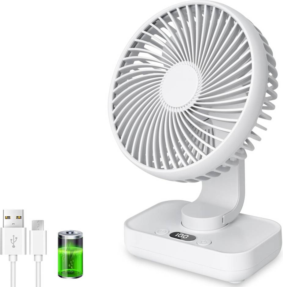 Portable Rechargeable USB Desk Fan
