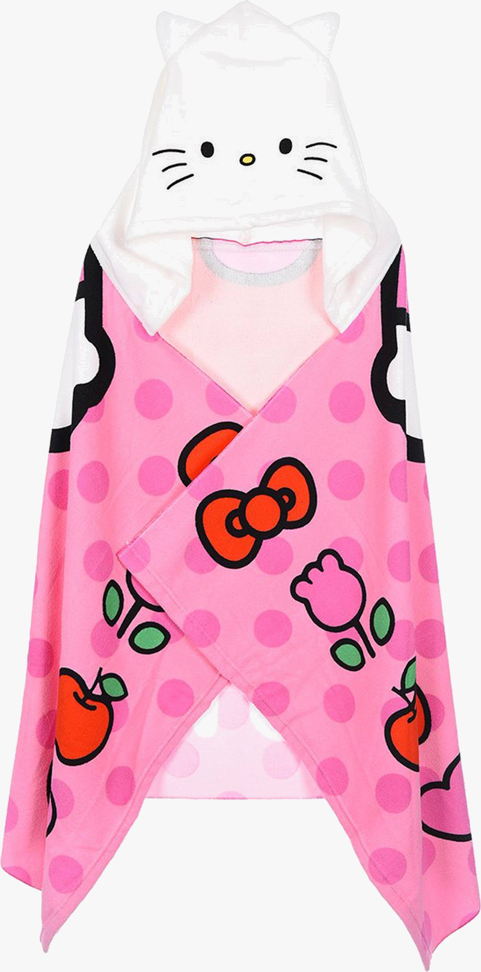 Hello Kitty Strandhandduk Med Luva - Rosa