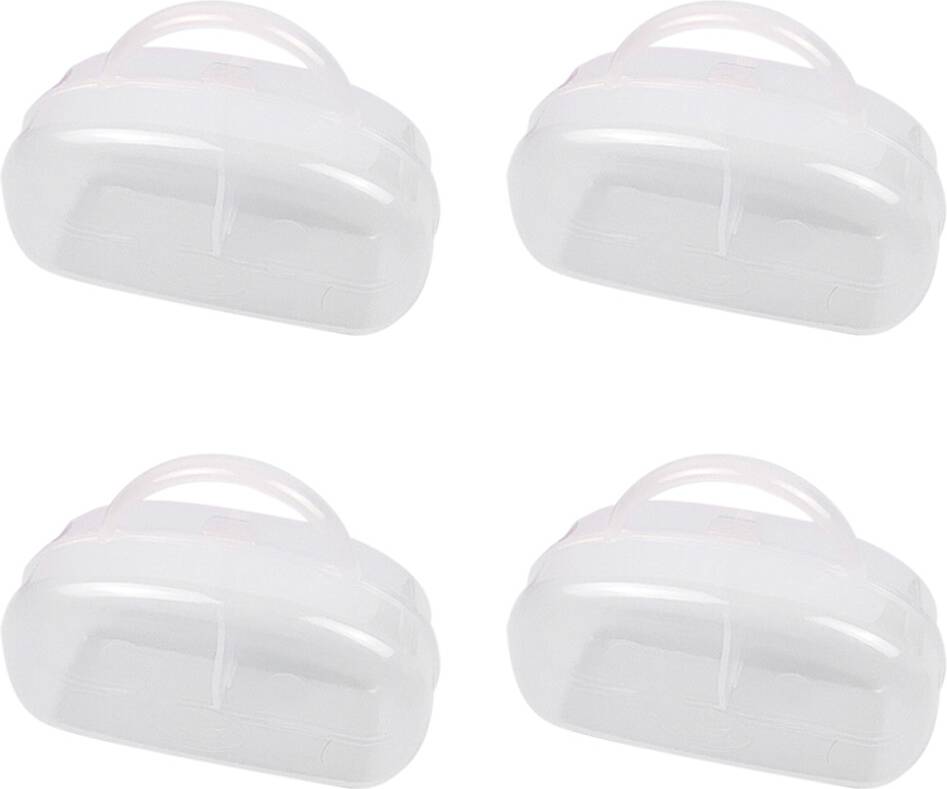 4Pcs Baby Pacifier Case Transparent