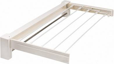 Wall mounted clothes dryer B&Q Wall Mounted Clothes Airer Foldable Clothes Drying Rack - One Size