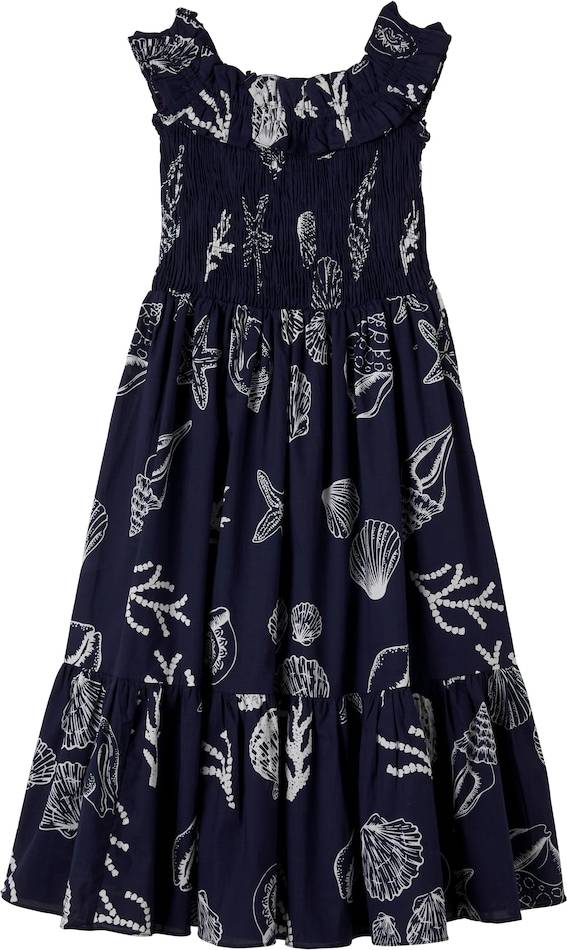 Poupette St Barth Suzanne Printed Ruffled Dress - Blue