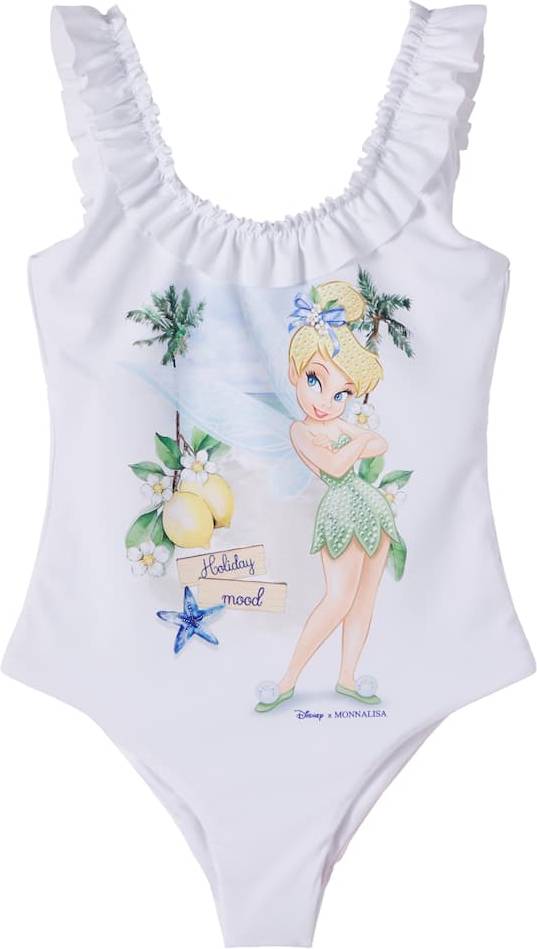 Monnalisa Printed Ruffled Swimsuit