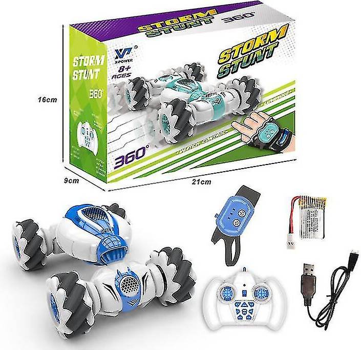 Rc stunt Blue Rc Stunt Car Remote Control