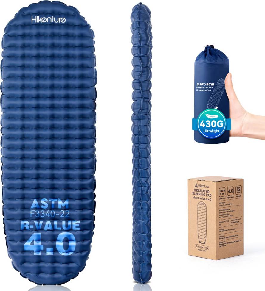 Hikenture Ultralight Camping Mat 4.0 R-Value