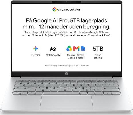 Chromebook 128gb HP 14 Chromebook Plus Computer Intel Core i3