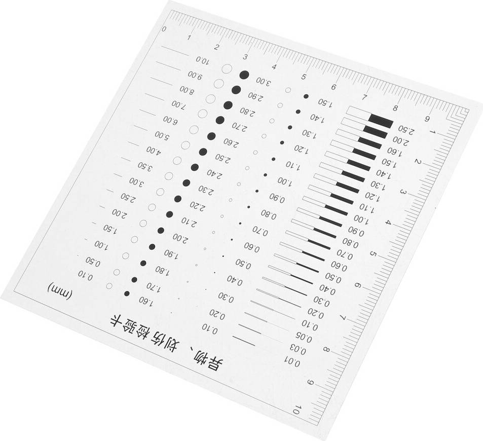 ABOOFAN Defect Detection Ruler Film Transparency Diameter