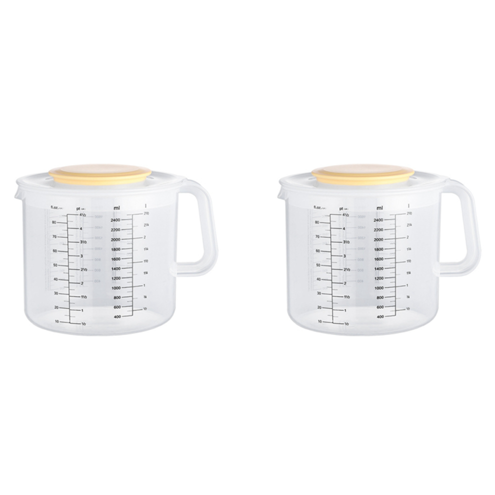 Spactz Plastic Ounce Cups Mixing Pitcher Measuring Cup