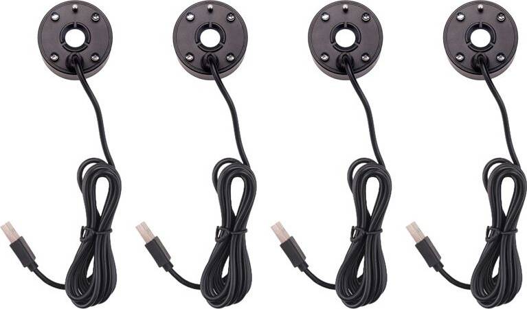 4X USB Port 4 Color LED Fog Machine