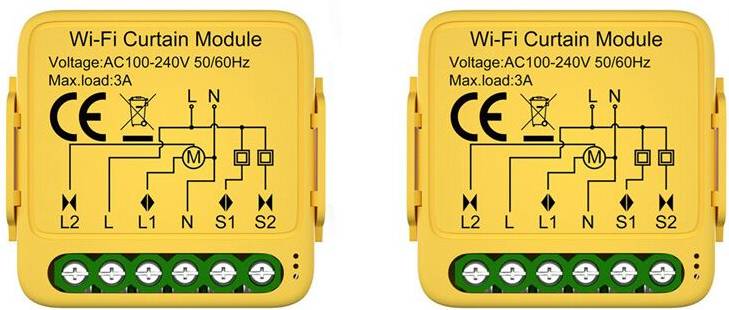 2X Tuya WiFi Curtain Module