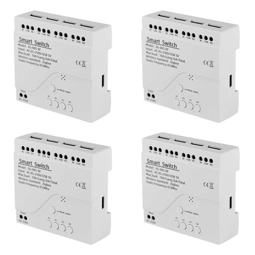 4 Channels Tuya ZigBee Smart Switch Module